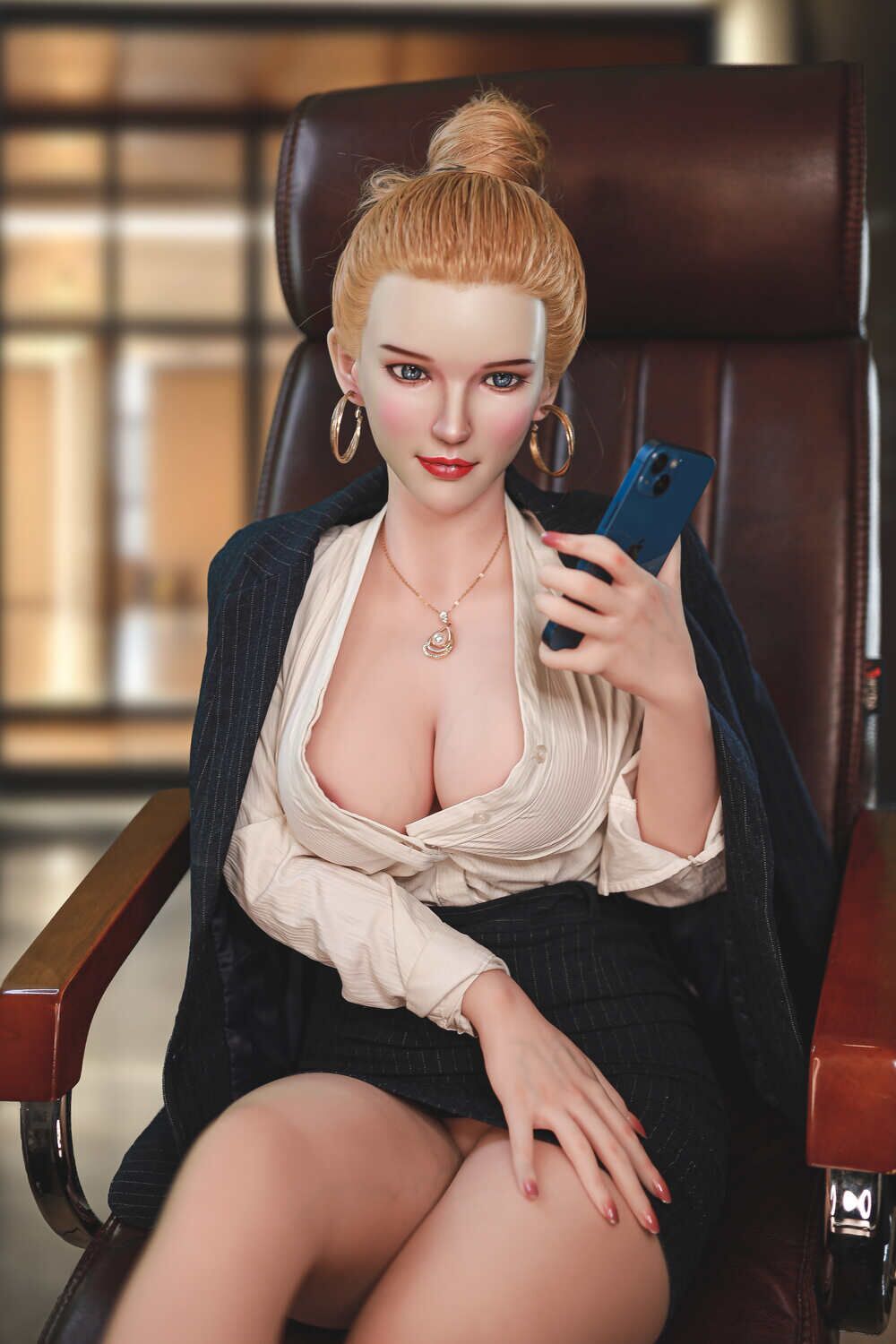 Picture of JY Doll | 163cm/5ft4 K-cup Silicone Head Sex Doll – Emily Aly