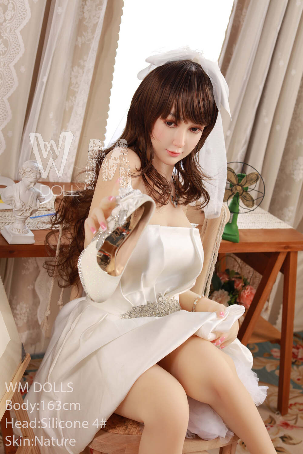 Picture of 163cm/5ft4 C-cup Silicone Head Sex Doll – Myrtille