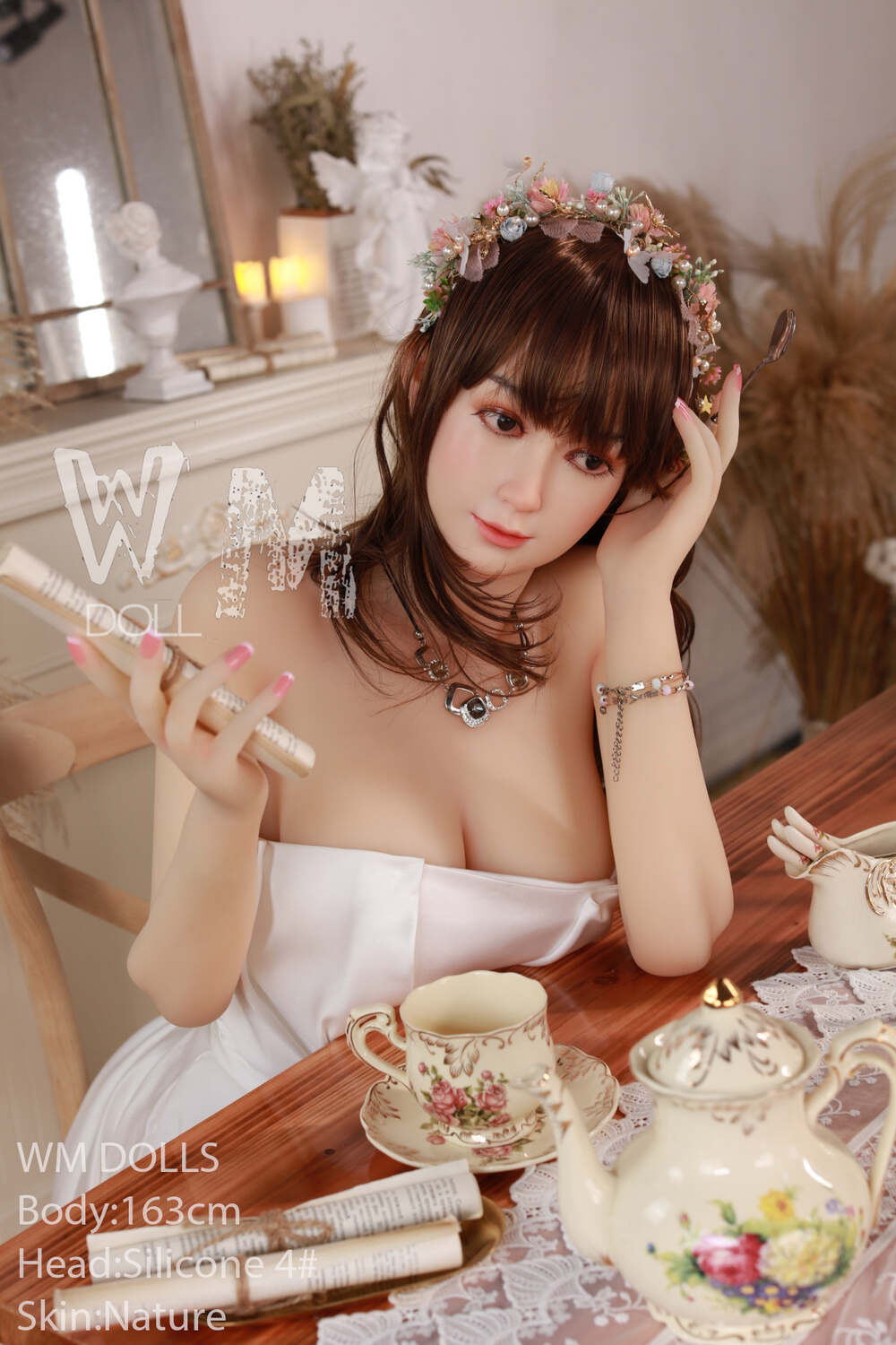 Picture of 163cm/5ft4 C-cup Silicone Head Sex Doll – Myrtille