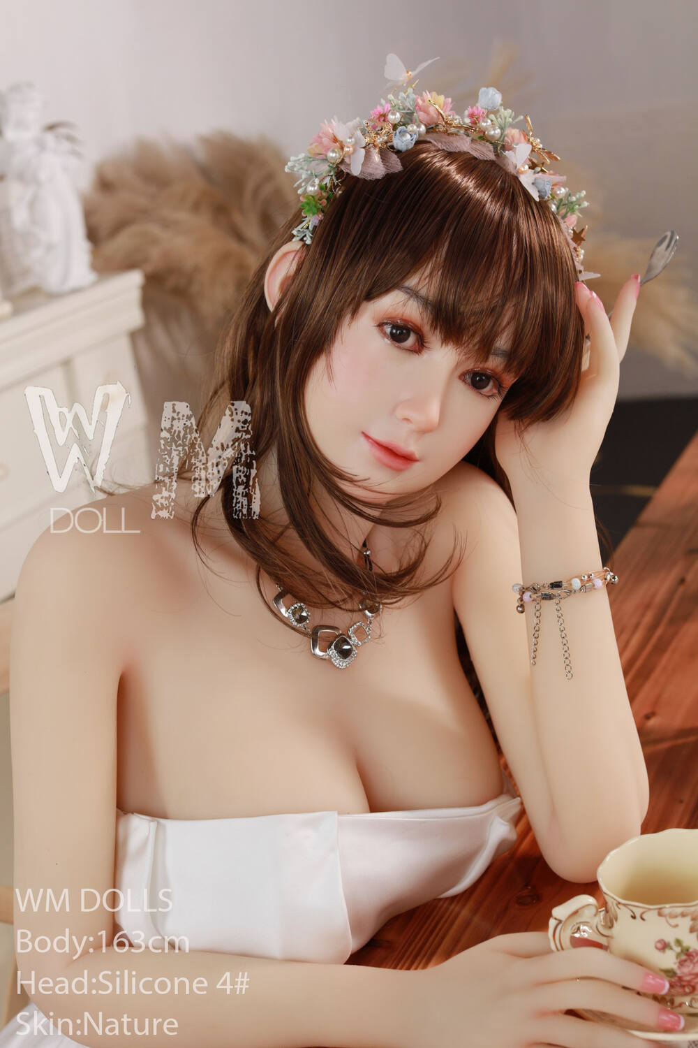 Picture of 163cm/5ft4 C-cup Silicone Head Sex Doll – Myrtille