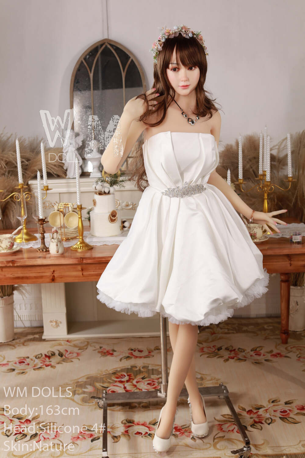 Picture of 163cm/5ft4 C-cup Silicone Head Sex Doll – Myrtille