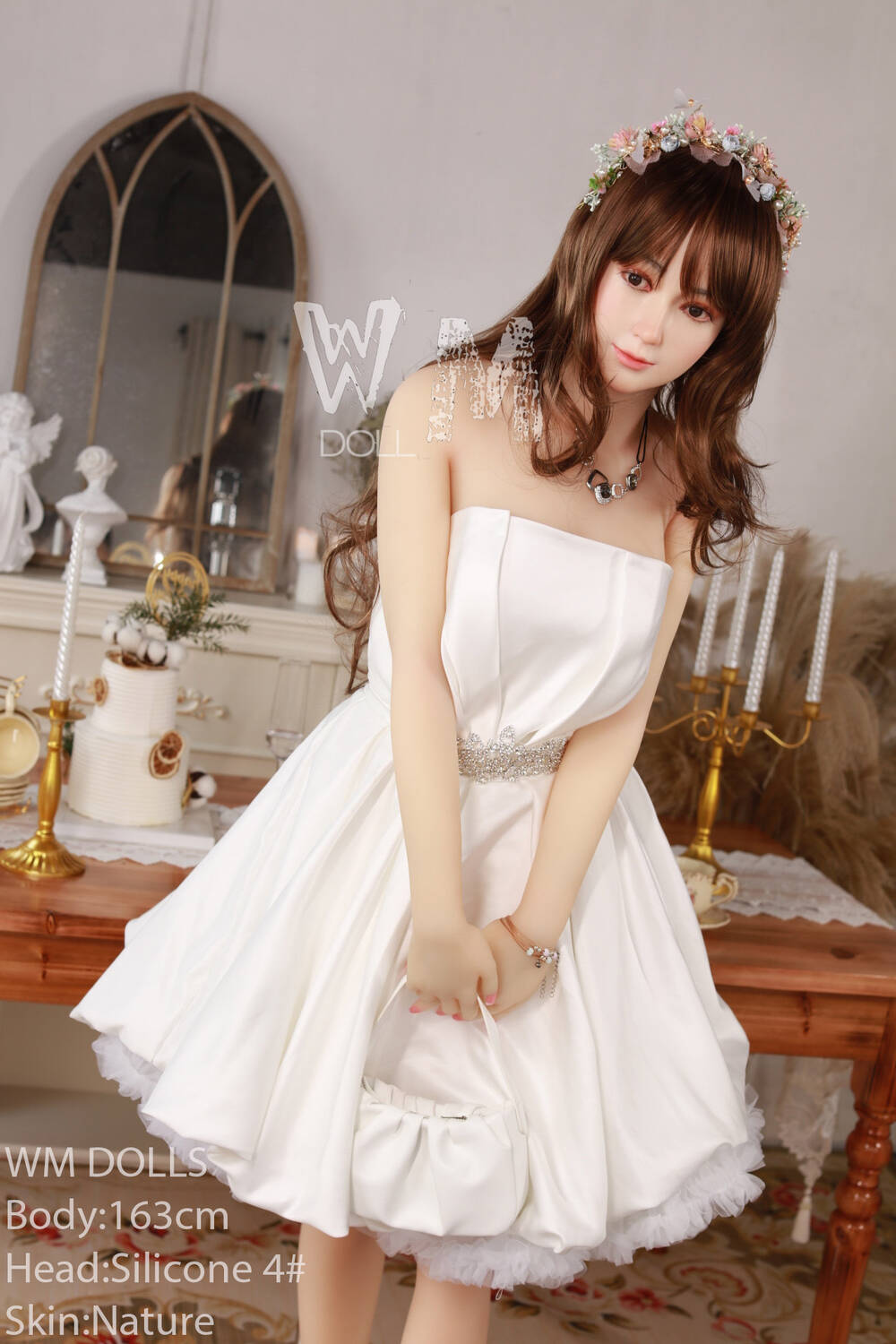 Picture of 163cm/5ft4 C-cup Silicone Head Sex Doll – Myrtille