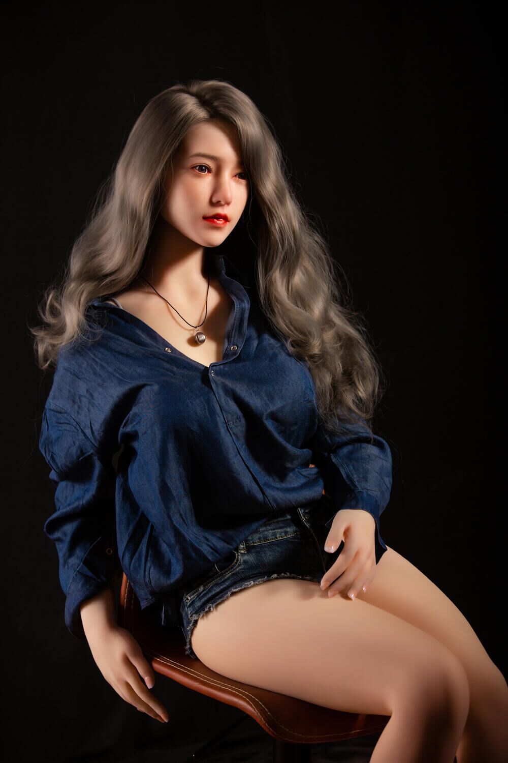 Picture of 170cm/5ft7 H-cup Silicone Head Hair Implants Sex Doll – Djamila