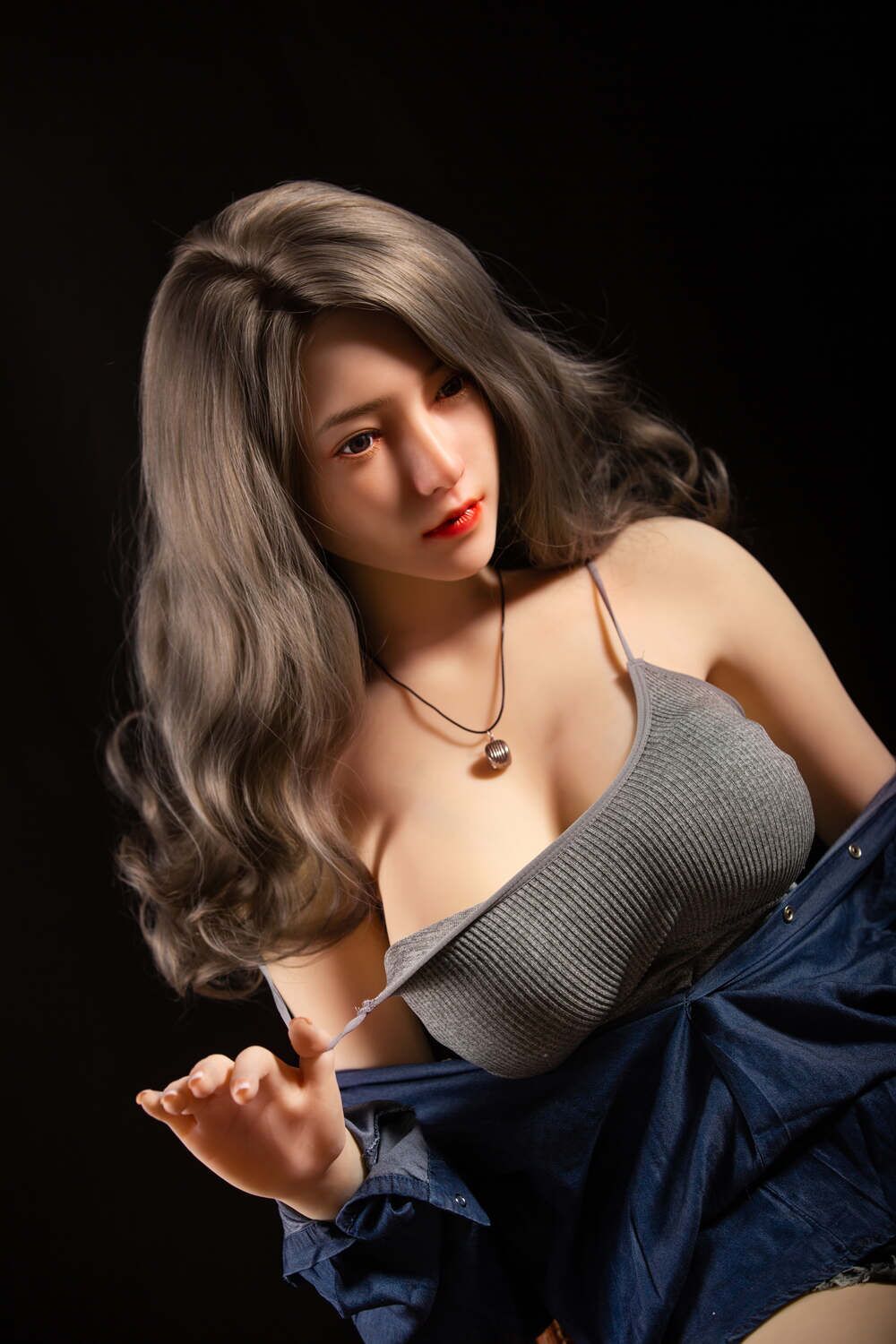 Picture of 170cm/5ft7 H-cup Silicone Head Hair Implants Sex Doll – Djamila