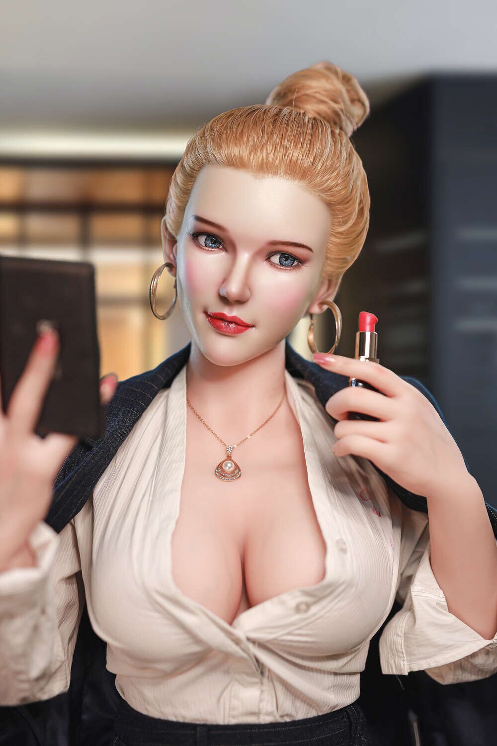 Picture of JY Doll | 163cm/5ft4 K-cup Silicone Head Sex Doll – Emily Aly
