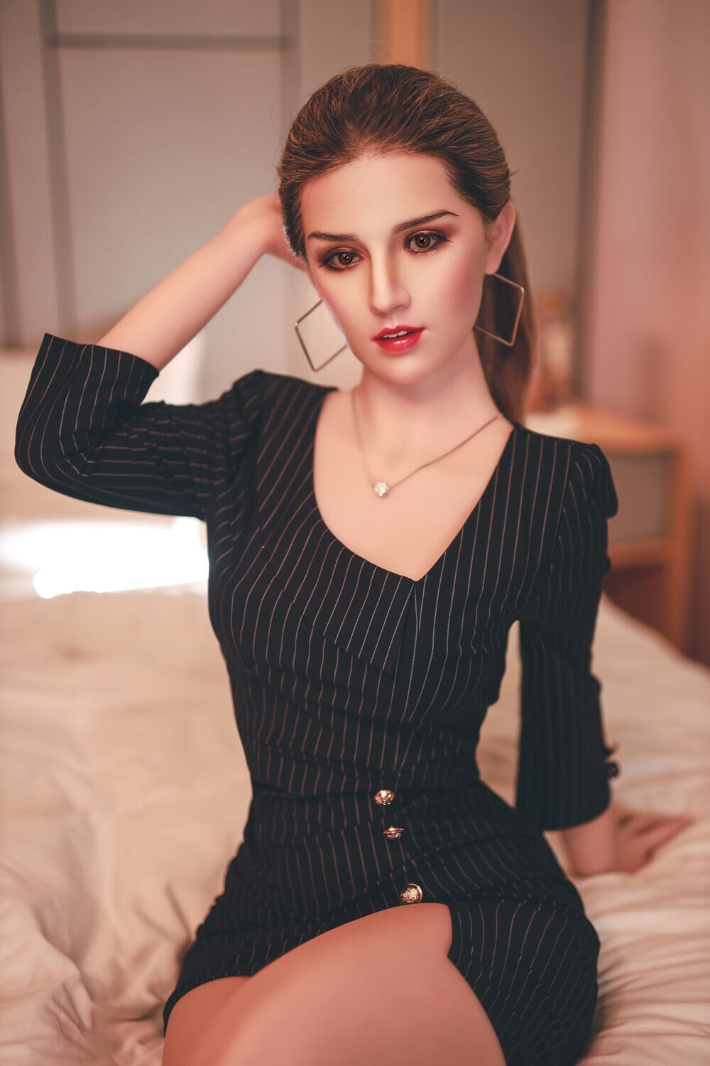 Picture of JY Doll | 170cm/5ft7 D-cup Silicone Head Sex Doll – Melaniena
