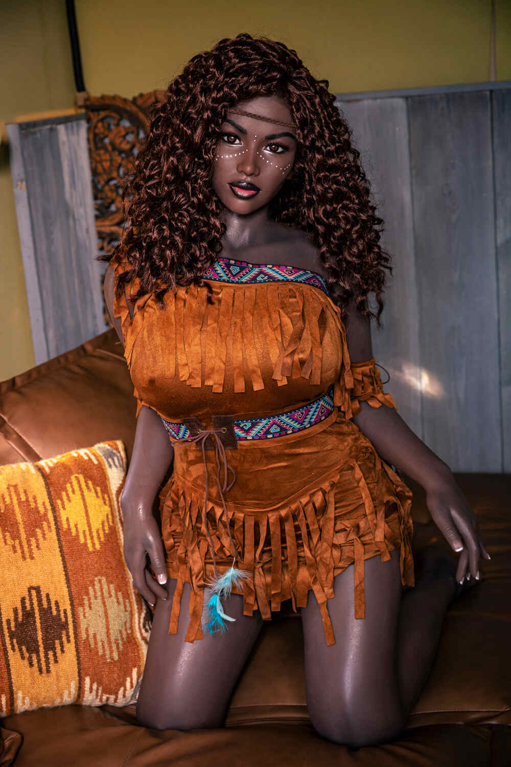 Picture of Starpery Dolls | 156cm/5ft1 E-cup Silicone Head Sex Doll – Takiyah