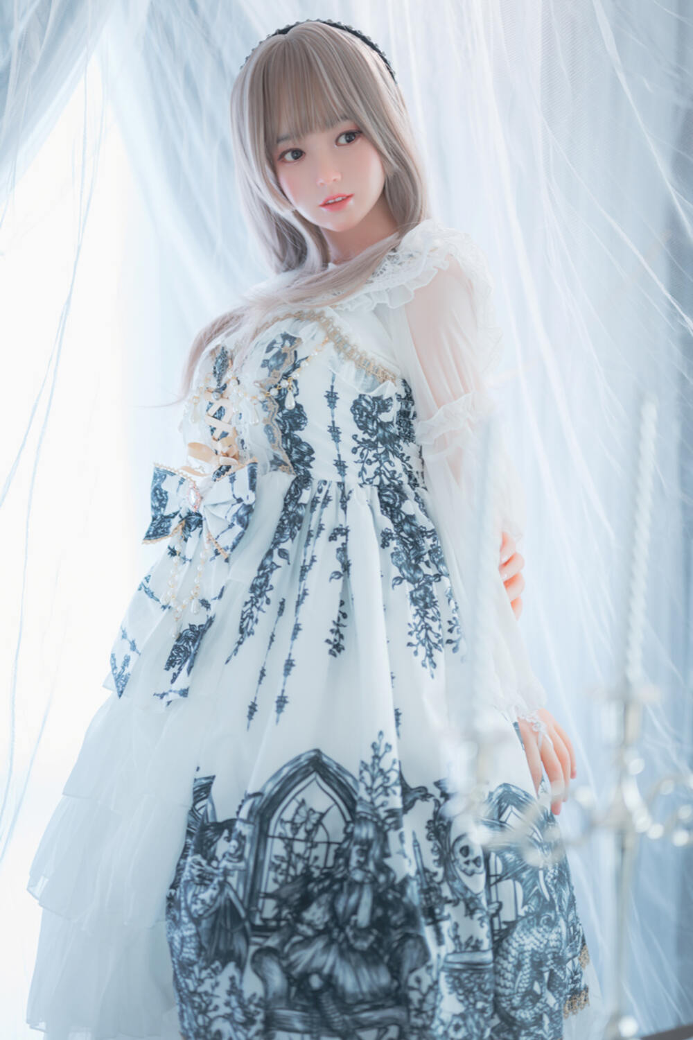 Picture of 150cm/4ft11 D-cup Silicone Head Sex Doll – Mia
