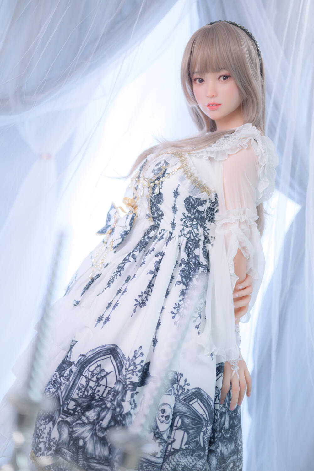 Picture of 150cm/4ft11 D-cup Silicone Head Sex Doll – Mia