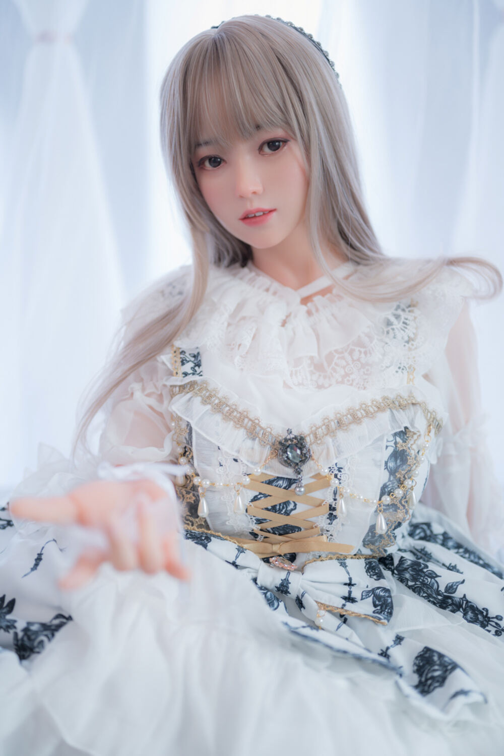Picture of 150cm/4ft11 D-cup Silicone Head Sex Doll – Mia