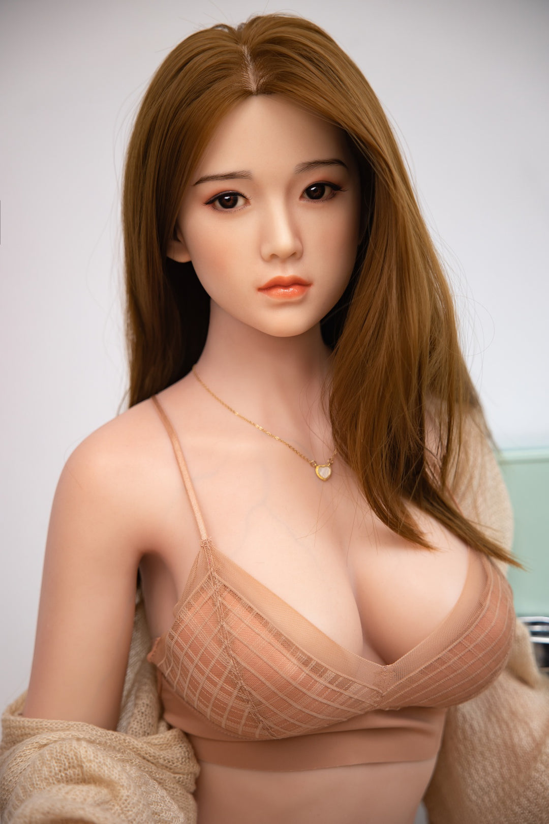 Picture of Cyan - Big Boobs Sexy Realistic Silicone Sex Doll With Blonde Hair (5 Sizes)