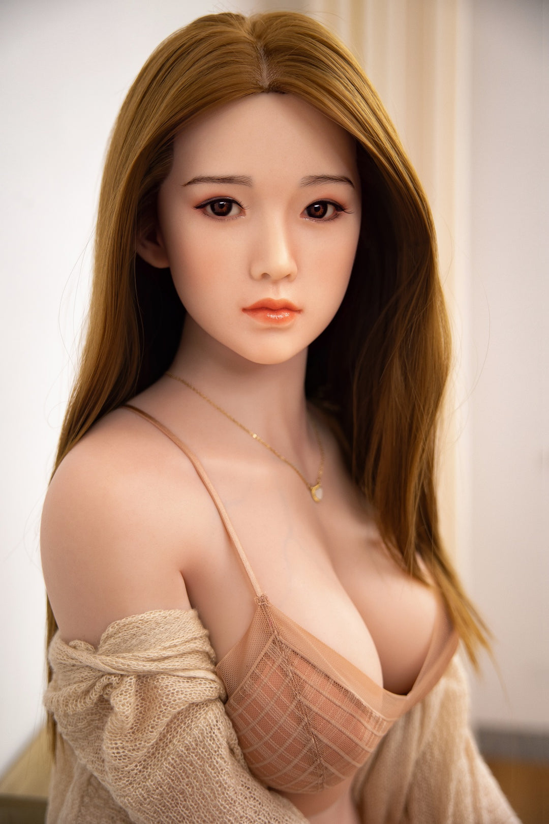 Picture of Cyan - Big Boobs Sexy Realistic Silicone Sex Doll With Blonde Hair (5 Sizes)