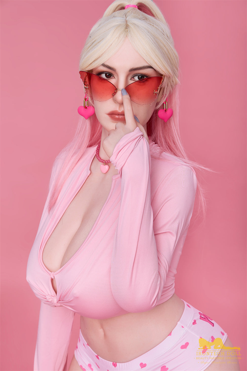 Picture of Irontech Silicone Doll Lottie S25: Irontech White Shemale Sex Doll (Full Silicone)
