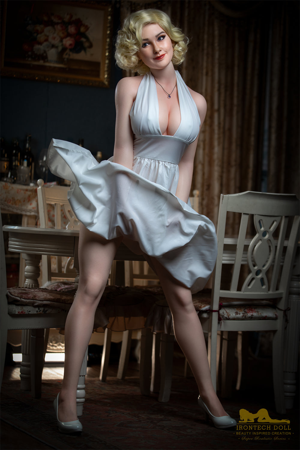 Picture of Irontech Silicone Doll Carmel S12: Irontech White Sex Doll (Full Silicone)
