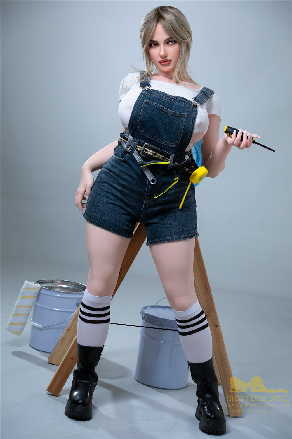 Picture of Irontech Doll - 160cm/5ft3 I-cup Silicone Sex Doll – Madeline Jacob [In Stock | US Only]