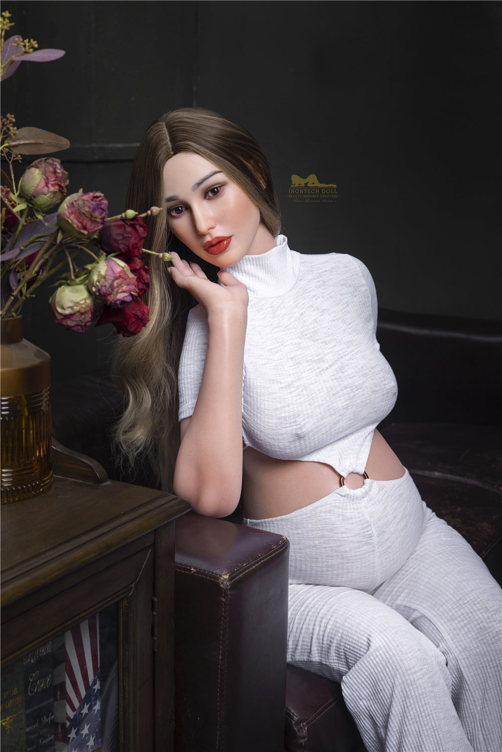Picture of Irontech Silicone Doll Pearl S19: Irontech Pregnant White Sex Doll (Full Silicone）