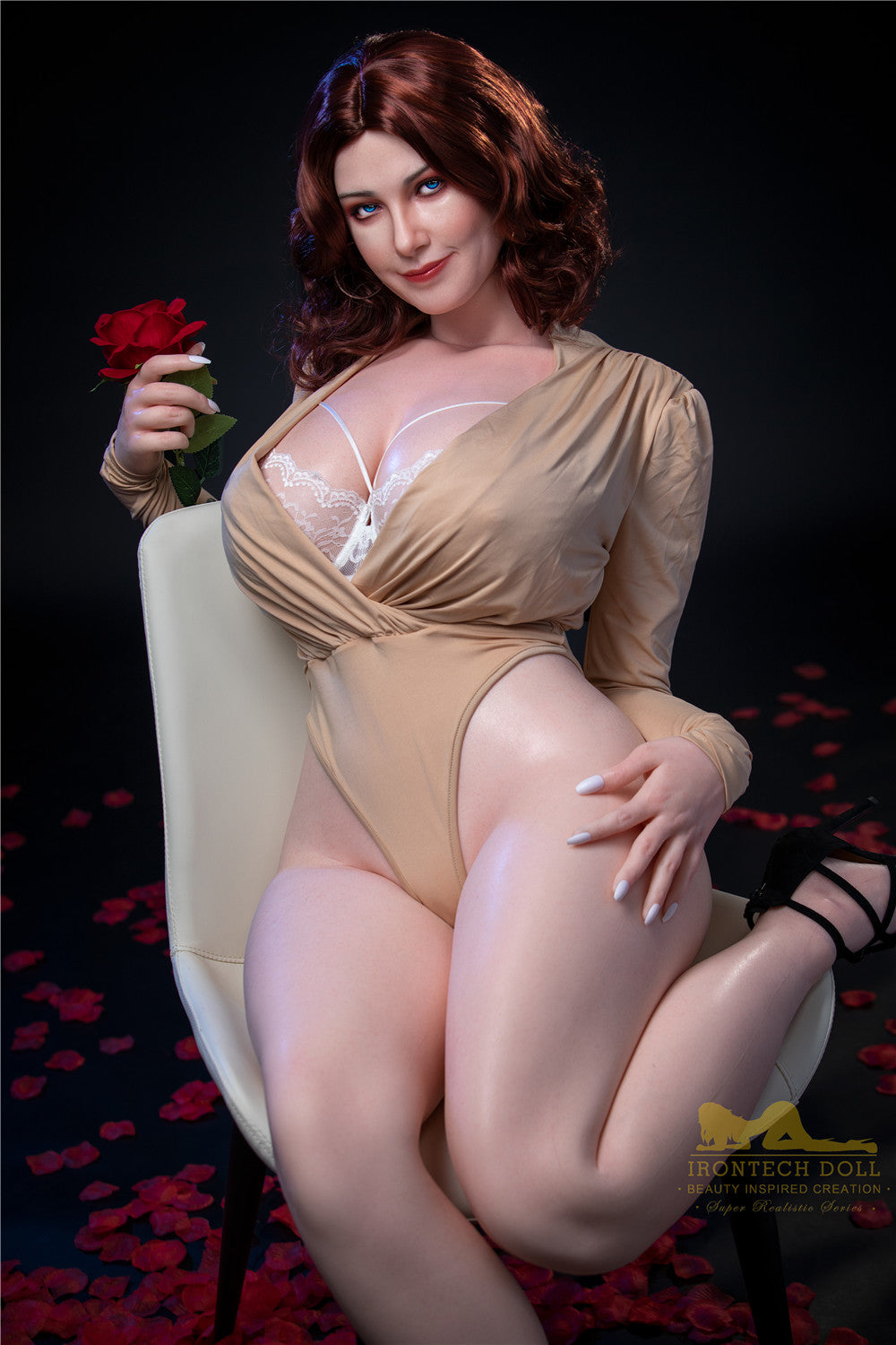 Picture of Irontech Silicone Doll Carmel S12: Irontech White Sex Doll (Full Silicone)