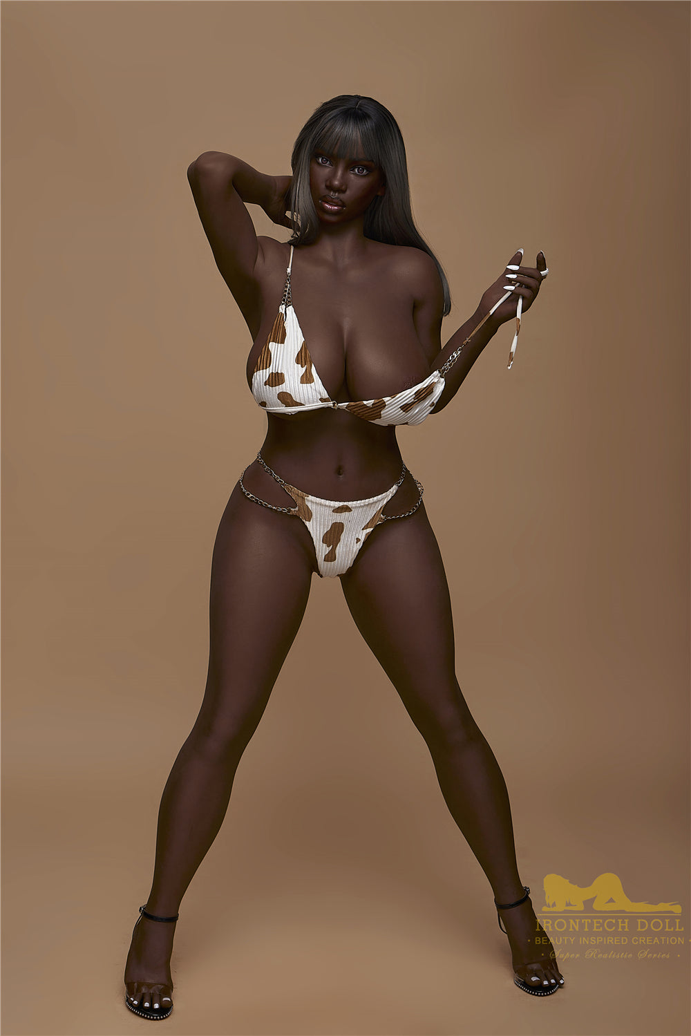 Picture of Irontech Silicone Doll Penny S33: Irontech Black Sex Doll(Full Silicone)