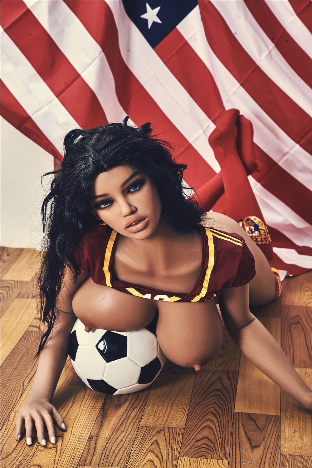 Picture of Irontech Tpe Doll Jane: Irontech Black Sex Doll