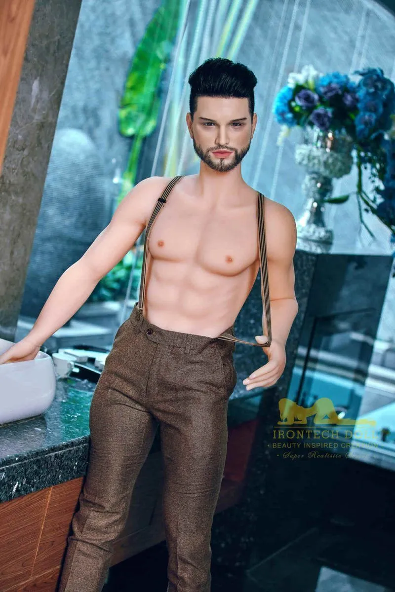 Picture of Irontech Male Doll 162cm/5ft4 Male Silicone Head Sex Doll – Kevin (White Skin)