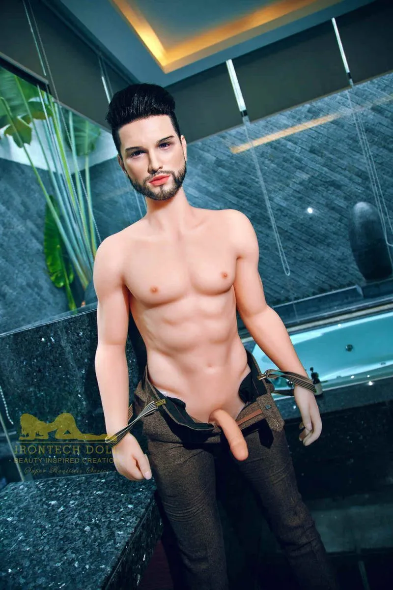 Picture of Irontech Male Doll 162cm/5ft4 Male Silicone Head Sex Doll – Kevin (White Skin)