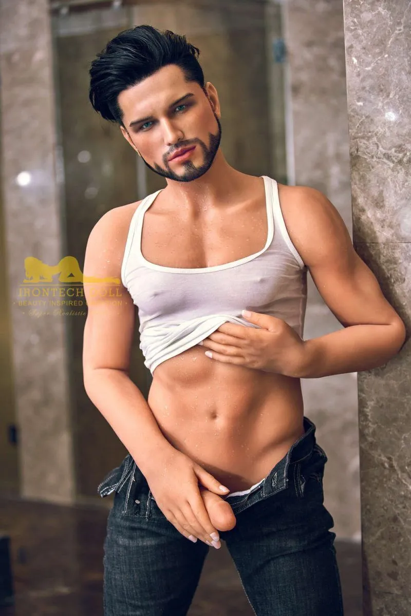 Picture of Irontech Male Doll 162cm/5ft4 Male Silicone Head Sex Doll – Kevin (Tan Skin)