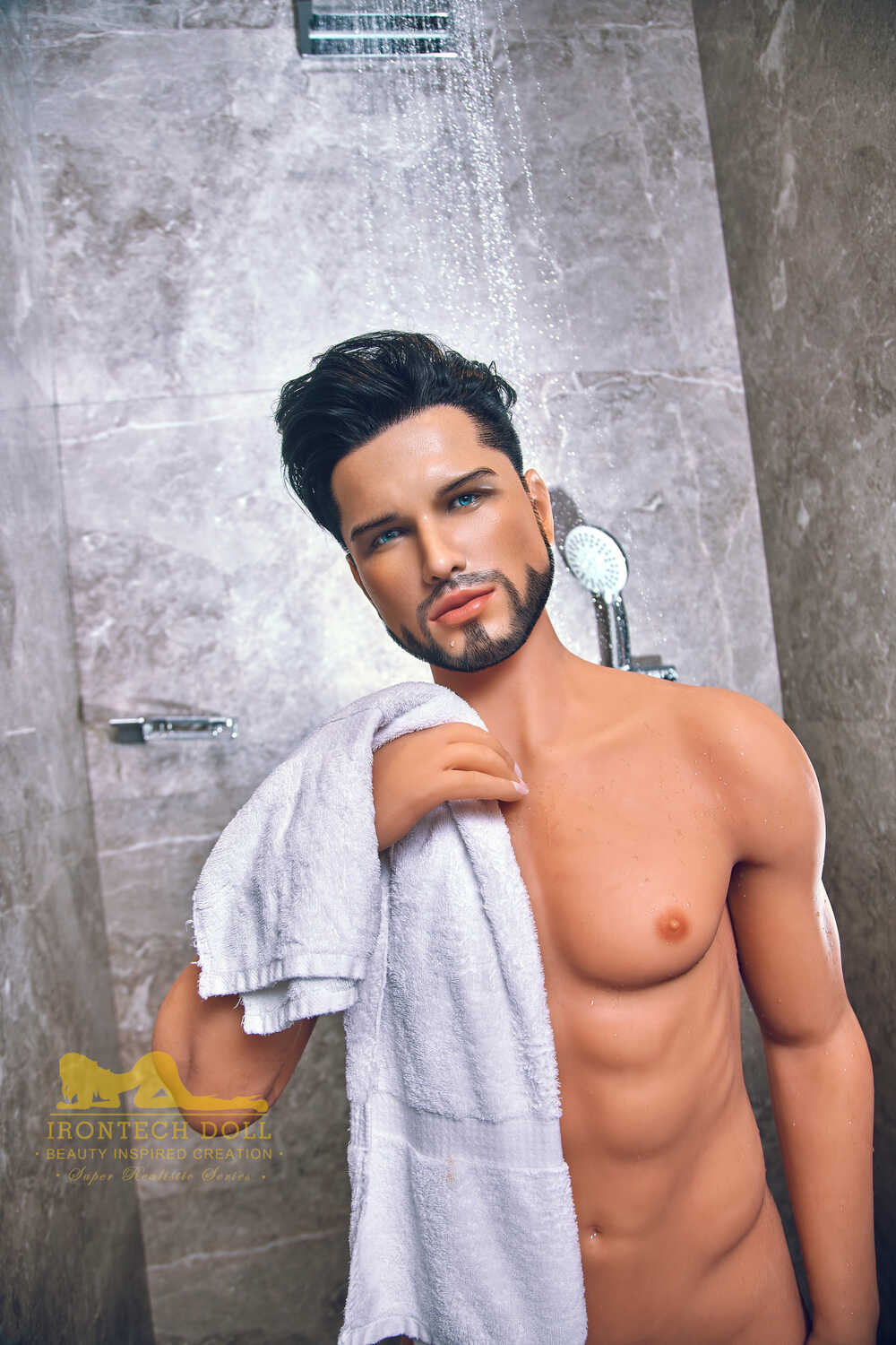 Picture of Irontech Male Doll 162cm/5ft4 Male Silicone Head Sex Doll – Kevin (Tan Skin)