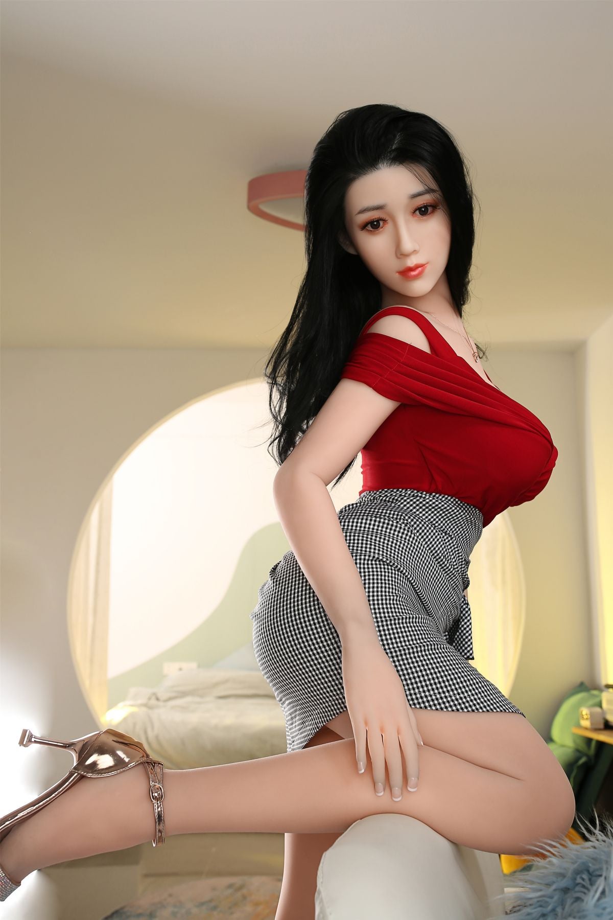 Picture of 170 CM | 5' 7" TPE Sex Doll With Silicone Head Aaliyah