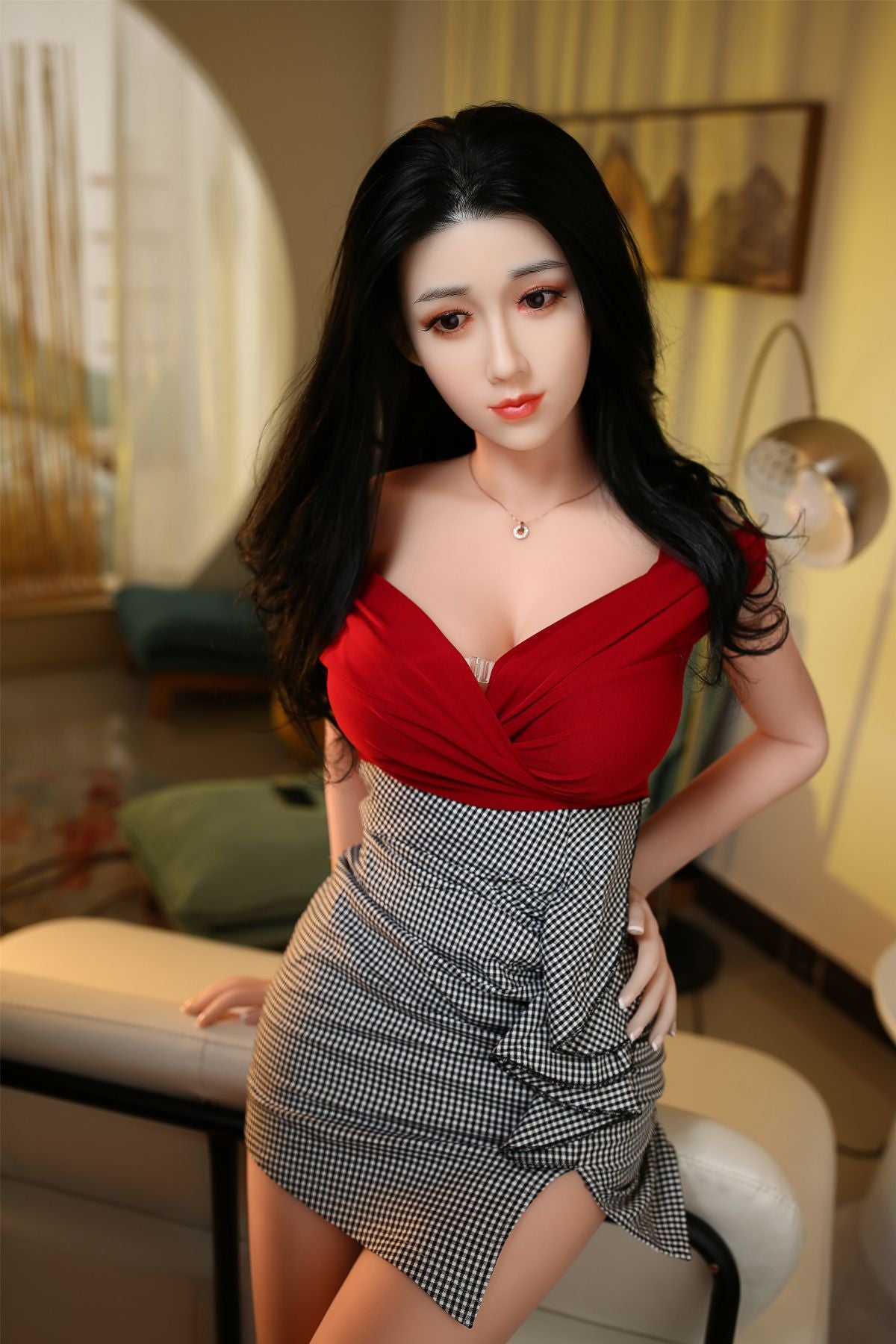 Picture of 170 CM | 5' 7" TPE Sex Doll With Silicone Head Aaliyah