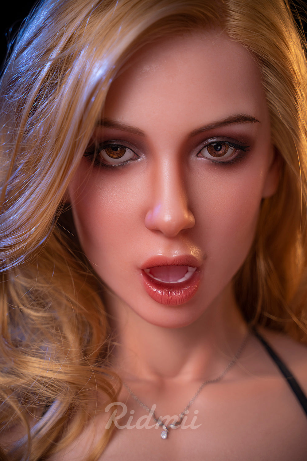 Picture of RIDMII Liza Unique Design 5'4 FT (166cm) Silicone Head TPE Body Oral Sex Blowjob Realistic Small Boobs Sex Doll
