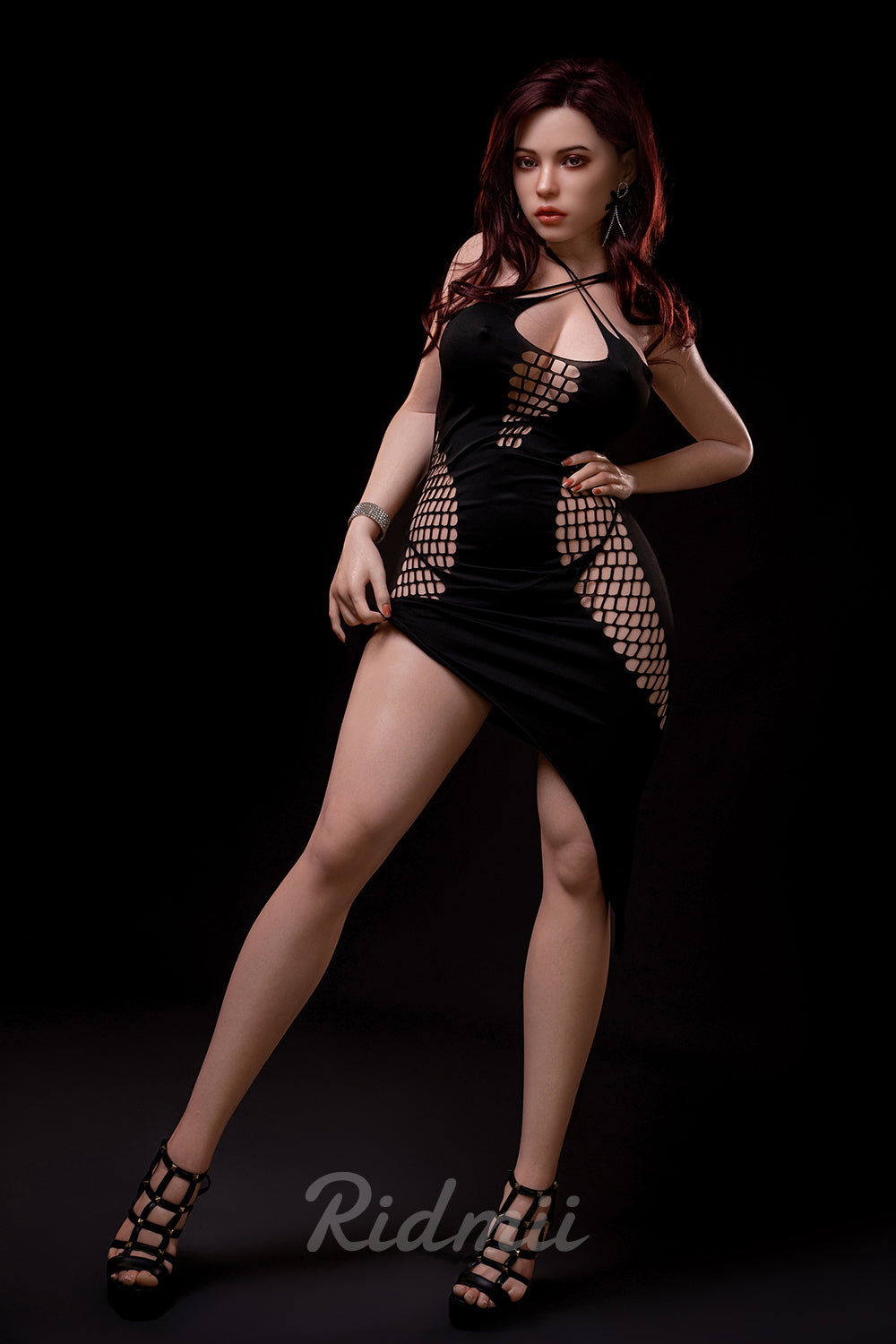 Picture of RIDMII Lorena Unique Design 5'5 FT (168cm) Silicone Head TPE Body Adult Blowjob Realistic Sex Doll