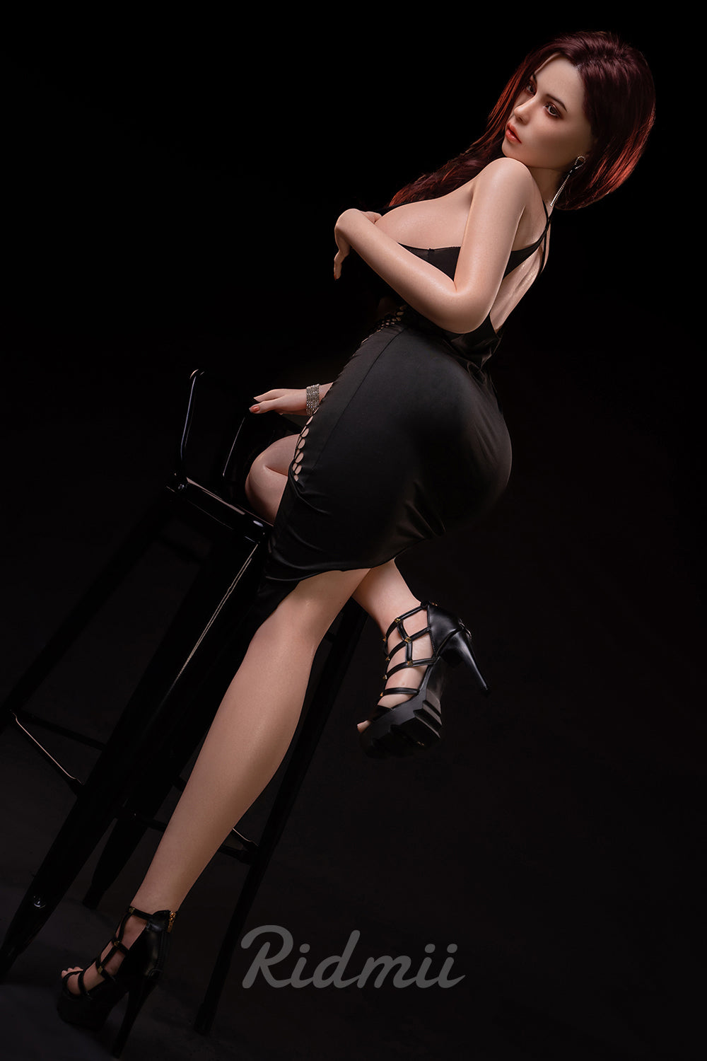 Picture of RIDMII Lorena Unique Design 5'5 FT (168cm) Silicone Head TPE Body Adult Blowjob Realistic Sex Doll