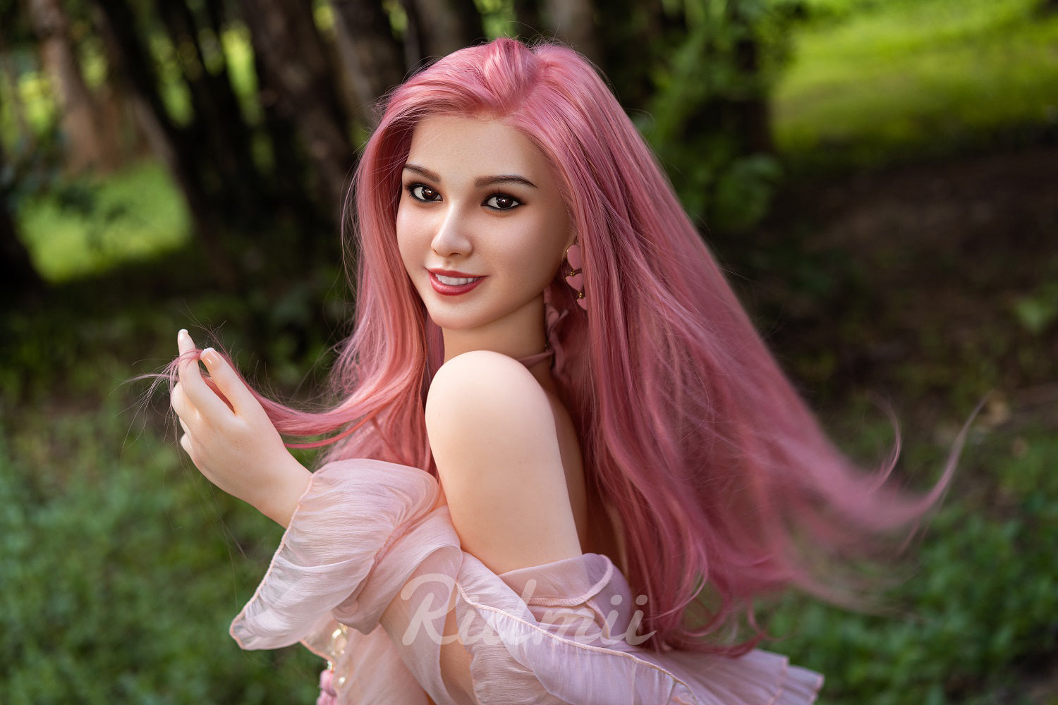 Picture of RIDMII Cara Unique Design 5'3 FT (161cm) Silicone Head TPE Body Love BBW Sex Doll