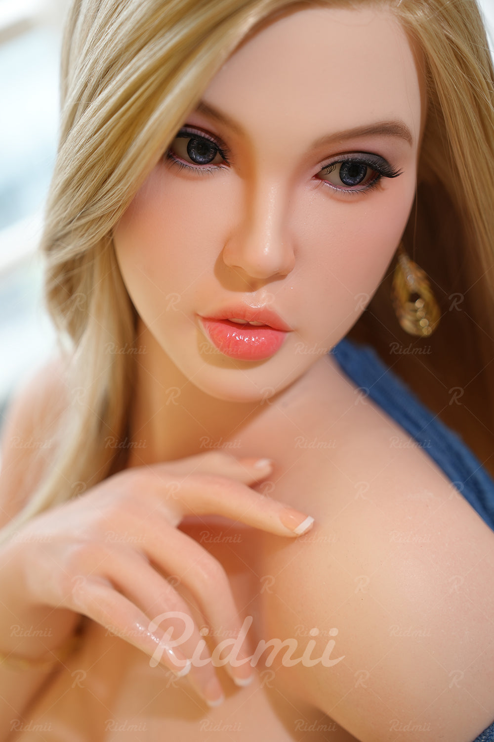 Picture of RIDMII Olena Unique Design 5'5 FT (166cm) BBW Full Silicone Ultra Realistic Sex Doll Silicone Head New Sweet Adult Love Doll