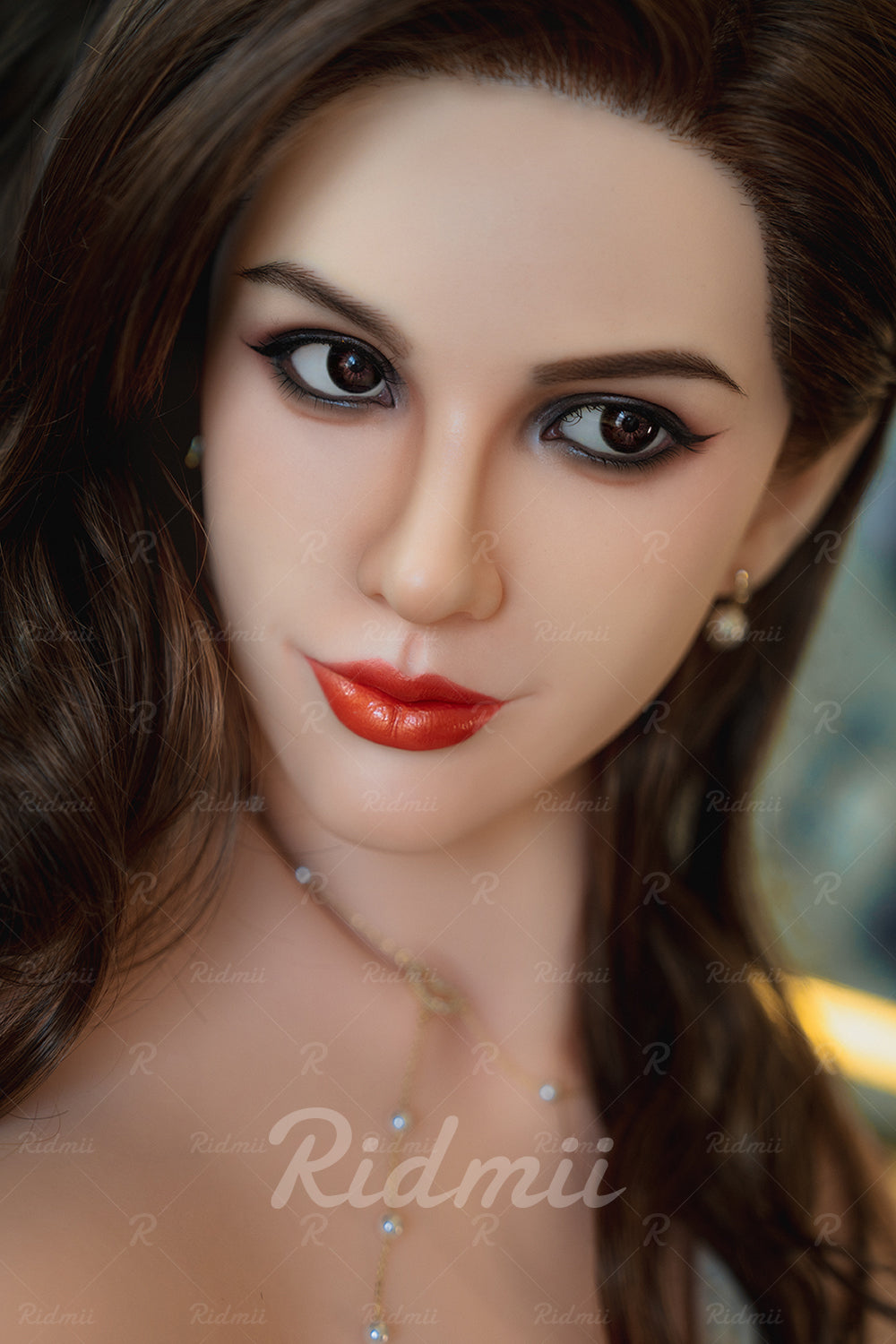 Picture of RIDMII Samia Unique Design 5'6 FT (170cm) Silicone Head TPE Body Milf Sex Doll BBW Mature Woman Love Doll