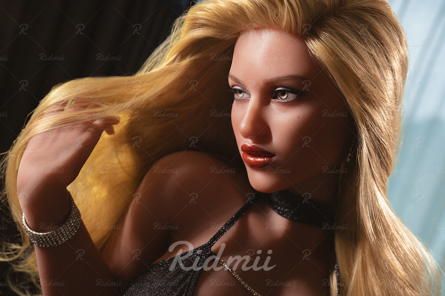 Picture of RIDMII Unique Design Hana 5'3 FT (160cm) Real Oral Sex Silicone Head TPE Body Sex Doll Milf Sexy Realistic Doll