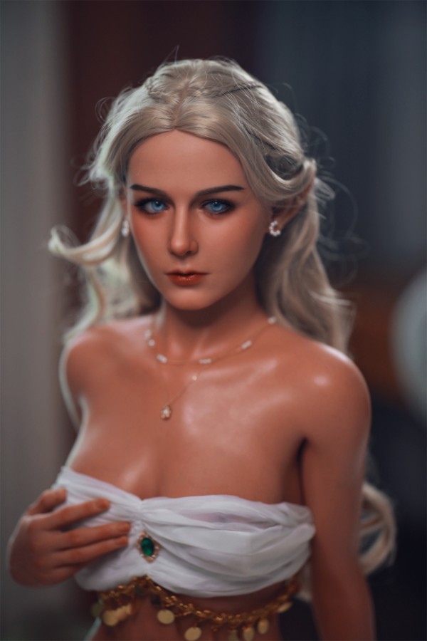 Picture of Blonde Skinny Full Silicone Sex Doll Zephyr 151cm