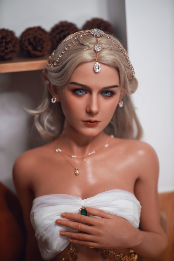 Picture of Blonde Skinny Full Silicone Sex Doll Zephyr 151cm