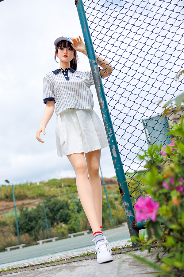 Picture of Asian Cute Silicone Head Sex Doll Gill 166cm