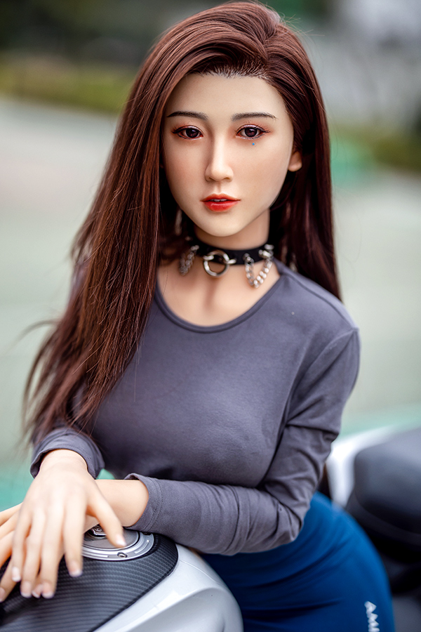 Picture of Hot lifelike Asian Silicone Head Sex Doll Candance 165cm