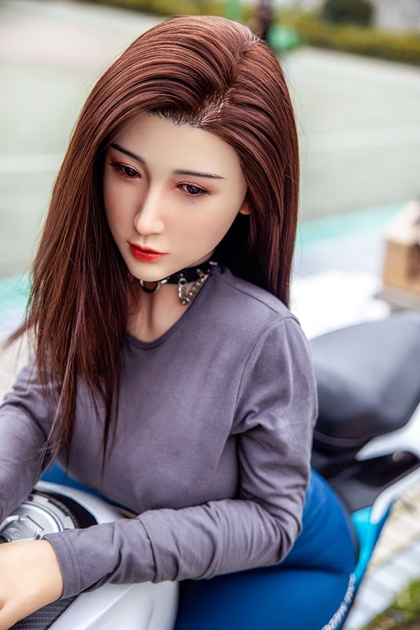 Picture of Hot lifelike Asian Silicone Head Sex Doll Candance 165cm