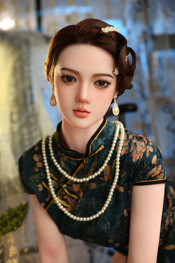 Picture of Chinese Mature Silicone Head Small Boobs Sex Doll Aileen 166cm