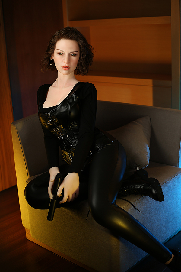 Picture of Resident Evil Cos Silicone Head Sex Doll Milla Jovovich 166cm