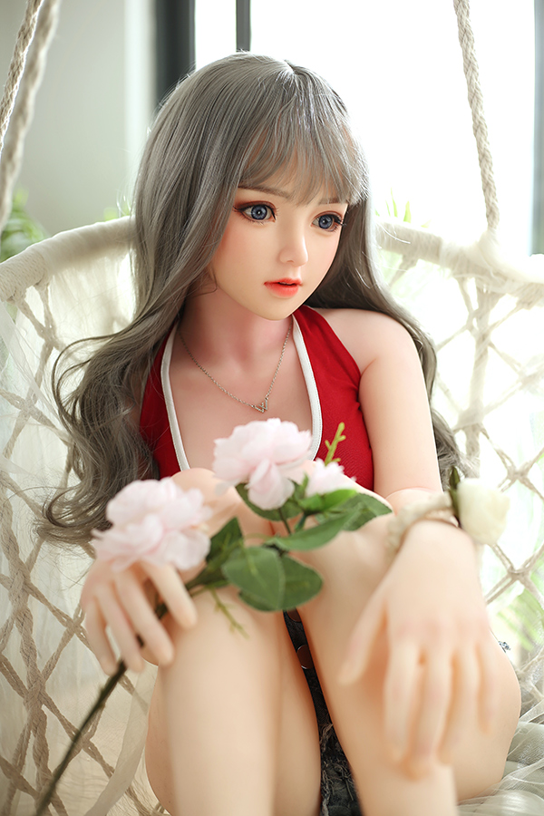Picture of Small Boobs Lovable Silicone Head Sex Doll Gwendolyn 145cm #66