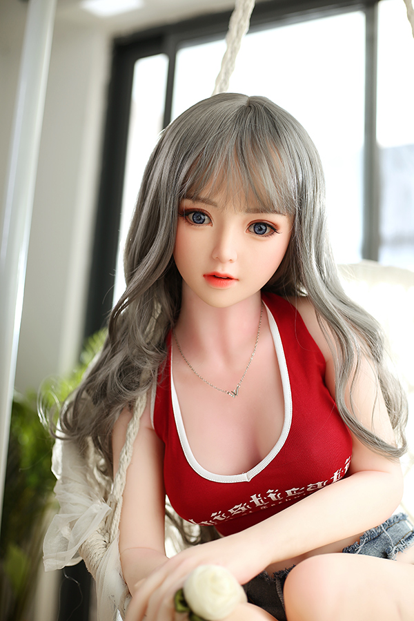 Picture of Small Boobs Lovable Silicone Head Sex Doll Gwendolyn 145cm #66