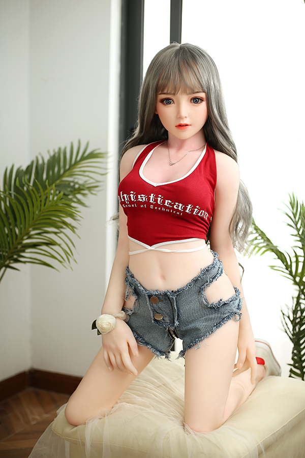 Picture of Small Boobs Lovable Silicone Head Sex Doll Gwendolyn 145cm #66