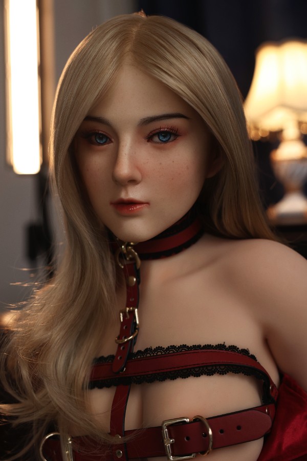 Picture of Blonde Small Boobs Silicone Head Sex Doll Aveline 166cm