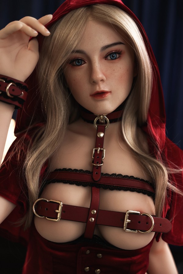 Picture of Blonde Small Boobs Silicone Head Sex Doll Aveline 166cm