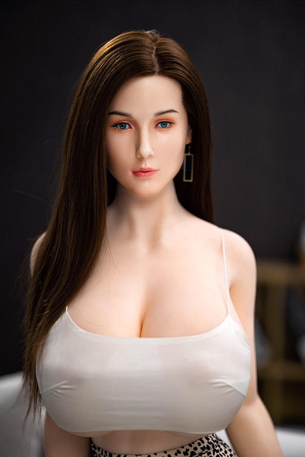 Picture of New Mature Big Breast Silicone Head Sex Doll Mona 158cm