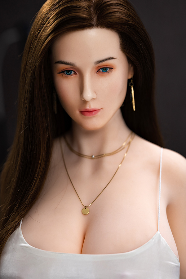 Picture of New Mature Big Breast Silicone Head Sex Doll Mona 158cm